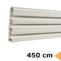 Műanyag mennyezeti sín - 3 soros, 450 cm