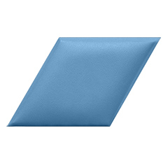 Rombusz alakú bőrpanel, bőr falpanel - Arden-507 Olajkék (30.1x17.2 cm)