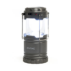 LED kemping lámpás (300 lumen) akkus-elemes, szürke
