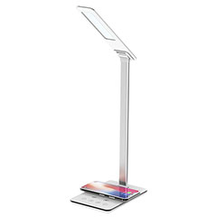 Joy asztali LED lámpa (6W/200Lumen) fehér, dimmelhető, vezeték nélküli mobiltöltővel