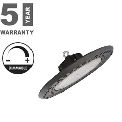 LU222/DALI LED csarnokvilágító, dimmelhető (150W/22500Lumen) kör, fekete