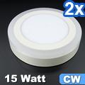 CR80 LED panel (oldalvilágítós) 12+3W - hideg f. (2 db)