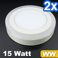 CR80 LED panel (oldalvilágítós) 12+3W - meleg f. (2 db)
