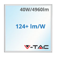 LED panel (600 x 600 mm) 40W - hideg fehér IP65 UTOLSÓ DARABOK!