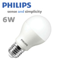 LED lámpa E27 (PowerLED/6Watt/180°) meleg fehér -Philips