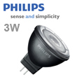 LED lámpa GU4 (PowerLED/3W/24°) meleg fehér -Philips