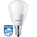 LED lámpa E14 (5.5Watt/200°) Kisgömb - 2700K - meleg f. Philips