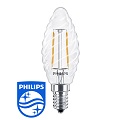 LED lámpa E27 Filament (2.3Watt/300°) Csavart - meleg f. Philips