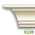Poliuretán stukkó (K239) kemény, holker díszléc sarokba Kifutó!