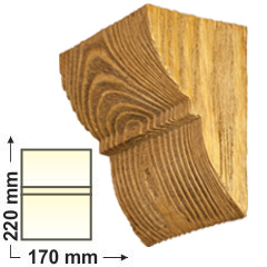 DecoWood Bükk Rusztikus 170 konzol-01 (EQ015)