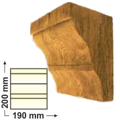 DecoWood Bükk Rusztikus 190 konzol-03 (EQ035)
