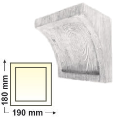DecoWood Fehér Rusztikus 190 konzol-02 (EQ025)