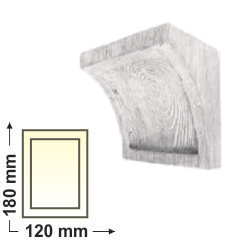 DecoWood Fehér Rusztikus 120 konzol-02 (EQ026)