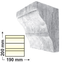 DecoWood Fehér Rusztikus 190 konzol-03 (EQ035)