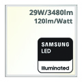 LED panel (600 x 600mm) 29W - természetes fehér - PRO Samsung (5 év!)