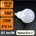 LED lámpa E27 (10W/180°) R80 - természetes fehér Kifutó!