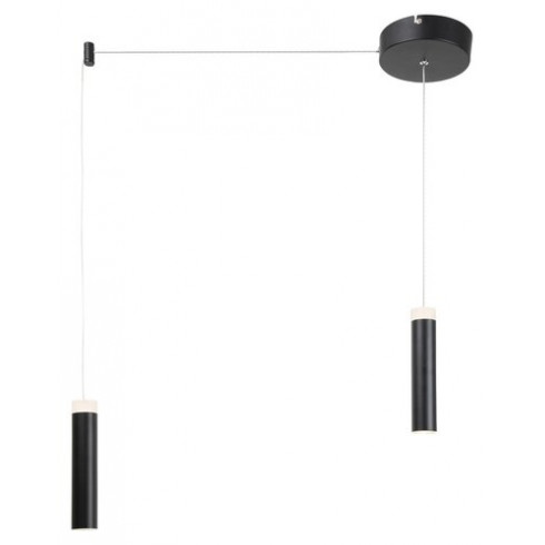 Andromeda modern LED függeszték, fekete (2x7W)
