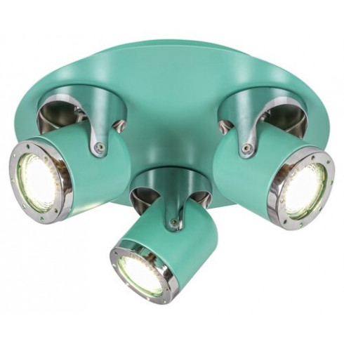 April spotlámpa (3xGU10) króm+menta
