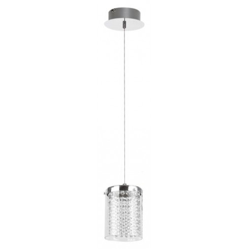 Astrella LED függeszték, króm (6W) üveg búrával