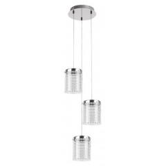 Astrella LED függeszték, króm (18W) üveg burával