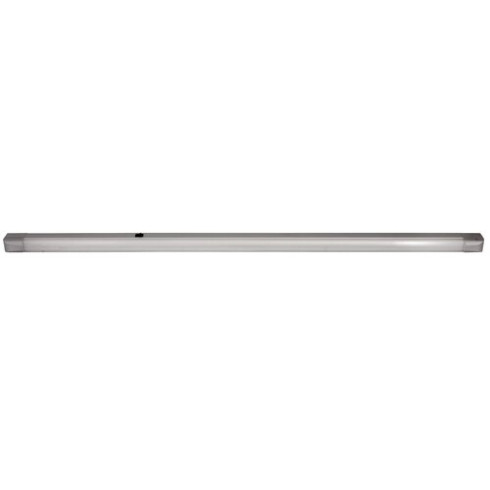 Band light pultmegvilágító lámpa, kapcsolóval, ezüst (G13) 36W-os fénycsővel, meleg fehér - 128 cm