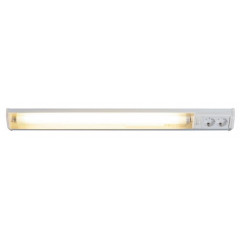Bath pultmegvilágító lámpa, kapcsolóval, 2 beépített aljzattal (G13 - 18W) meleg fehér - 75.5 cm