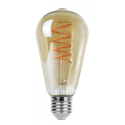 E27 LED izzó Vintage filament (4W/360°) ST64 meleg fehér
