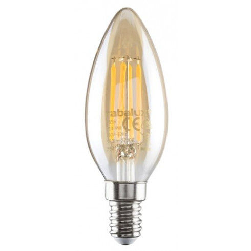 LED filament izzó - E14 4 Watt meleg fehér C35 Candle