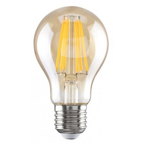 LED filament izzó - E27 10 Watt meleg fehér A60 Globe amber