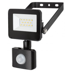 Flood kültéri LED reflektor (10W) IP44, természetes fehér - mozgásérzékelővel