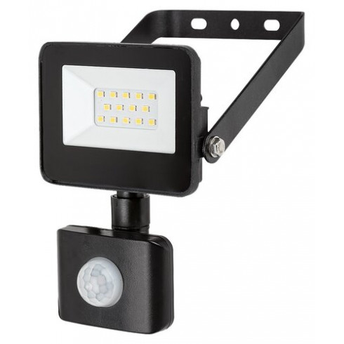 Flood kültéri LED reflektor (10W) IP44, természetes fehér - mozgásérzékelővel