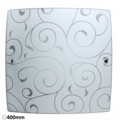 Harmony Lux mennyezeti lámpa (2xE27) íves kialakítású burával, indás mintával - 40x40 cm