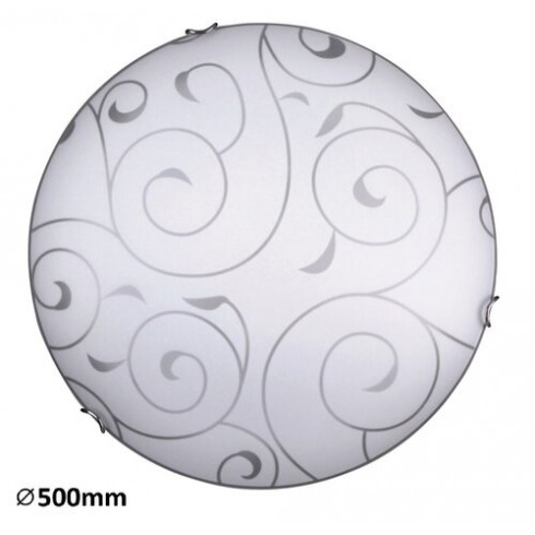 Harmony Lux mennyezeti lámpa (3xE27) domború burával, indás mintával - 50 cm