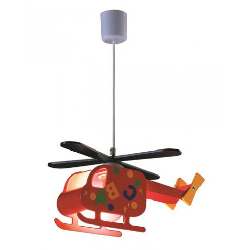 Helicopter gyereklámpa (E27) gyerekszobai csillár helikopter figurával