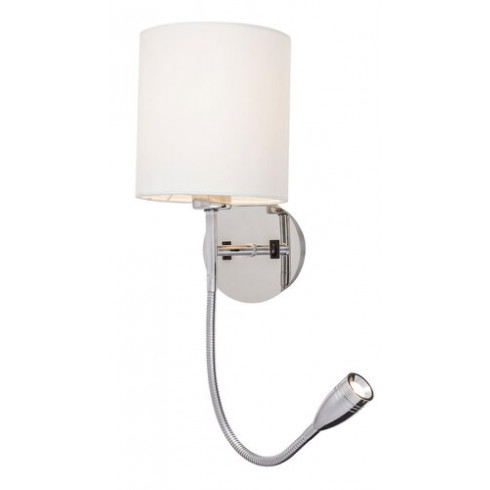 Larkin olvasófejes fali lámpa (LED 3W - meleg fehér + E27) kapcsolókkal - henger