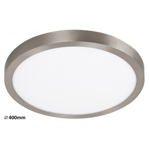 Lois ráépíthető lámpa 36W LED, kör alakú, szatin króm - meleg fehér fény