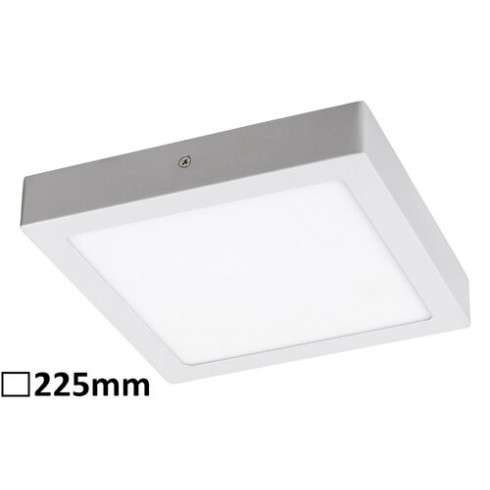 Lois ráépíthető lámpa 18W LED, négyzet alakú, fehér - természetes fehér fény
