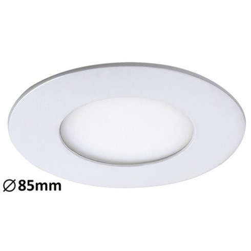 Lois beépíthető lámpa 3W LED, kör alakú, fehér - természetes fehér fény