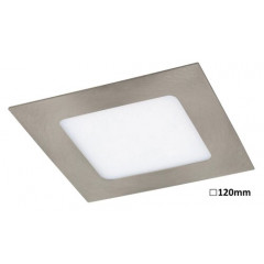 Lois beépíthető lámpa 6W LED, négyzet alakú, szatin króm - meleg fehér fény