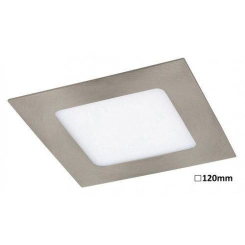 Lois beépíthető lámpa 6W LED, négyzet alakú, szatin króm - meleg fehér fény