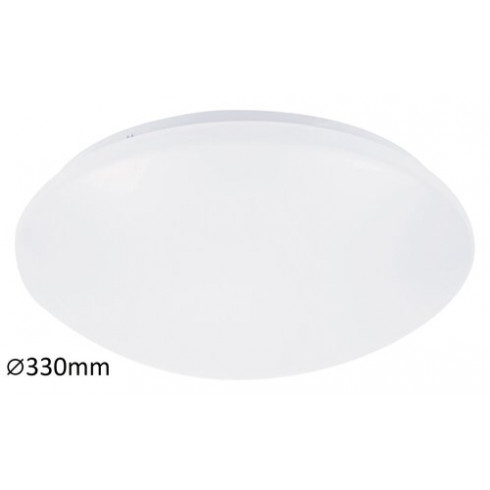 Lucas nappali LED lámpa, kör, 33 cm, IP20 (18W) természetes fehér