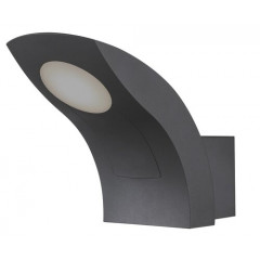 Melbourne modern kültéri LED fali lámpa, ívelt kialakítás, IP54 (6W) melegfehér
