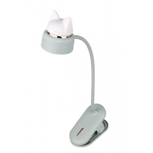 Nanda asztali LED lámpa, csíptetős (2W - akkus) meleg fehér