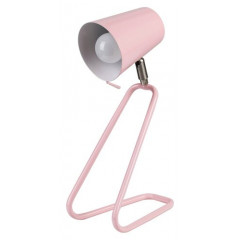 Olaf fémvázas asztali lámpa kapcsolóval (E14) minimal stílus, pink