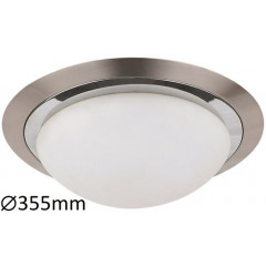 Princessa mennyezeti lámpa (2xE27) szatin króm - 35.5 cm