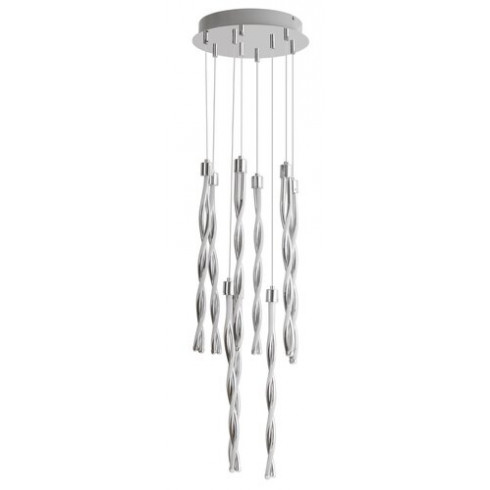 Raina modern LED függeszték, sodort forma (60W) meleg fehér