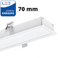 Rec-70 Süllyeszthető irodai LED lámpatest (40W) fehér ház - 6400K