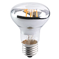 LED lámpa E27 Filament (6W/70°) R63 - meleg fehér