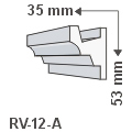 RV-12/A Rejtett világítás - íves oldalfalra, homorú
