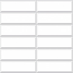 Flexpanel PVC falburkoló lap - Csempe (fehér-szürke)